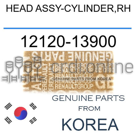 HEAD ASSY-CYLINDER,RH [ORIGINAL] 12120-13900 1212013900 12120 13900