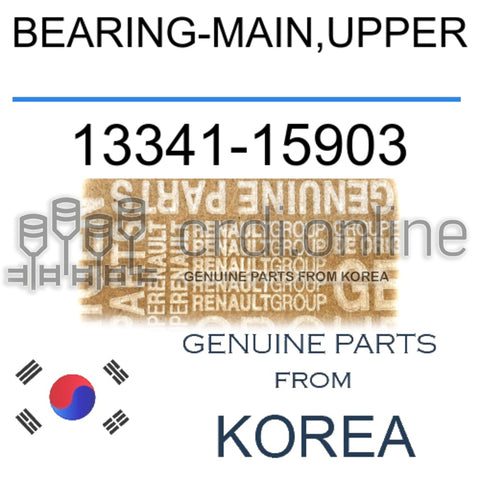 BEARING-MAIN,UPPER [ORIGINAL] 13341-15903 1334115903 13341 15903