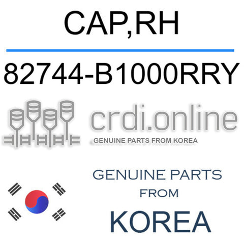 CAP,RH 82744-B1000RRY 82744B1000RRY 82744 B1000RRY