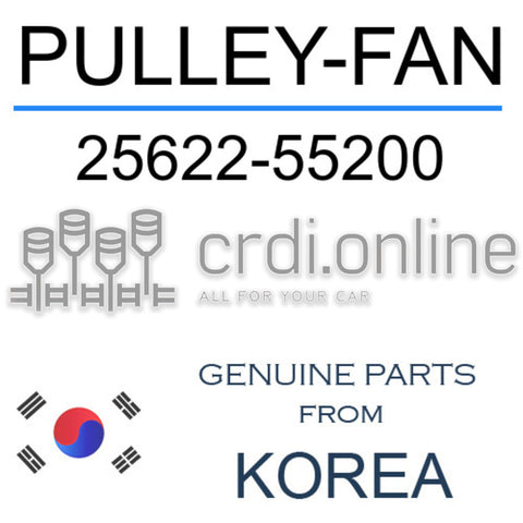 PULLEY-FAN [ORIGINAL] 25622-55200 2562255200 25622 55200