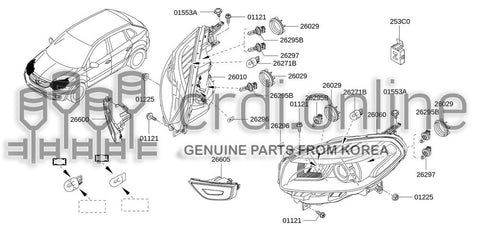 LAMP ASSY-HEADLH 26060-2178R 260602178R 26060 2178R