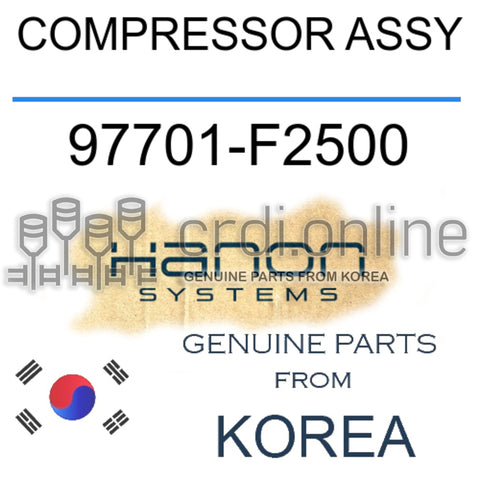 COMPRESSOR ASSY [DOOWON] 97701-F2500 97701F2500 97701 F2500