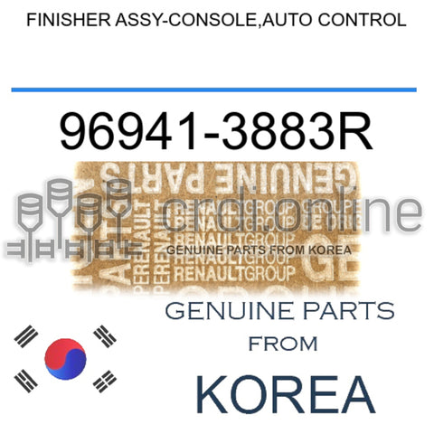 FINISHER ASSY-CONSOLE,AUTO CONTROL [ORIGINAL] 96941-3883R 969413883R 96941 3883R