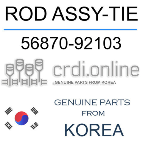 ROD ASSY-TIE [ORIGINAL] 56870-92103 5687092103 56870 92103