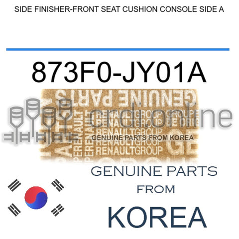 SIDE FINISHER-FRONT SEAT CUSHION CONSOLE SIDE A [ORIGINAL] 873F0-JY01A 873F0JY01A 873F0 JY01A