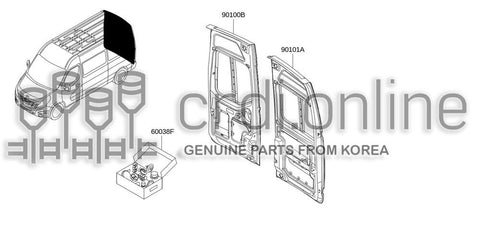 KIT-REAR ACCESS PANEL SPARE PARTS 60038-9059R 600389059R 60038 9059R