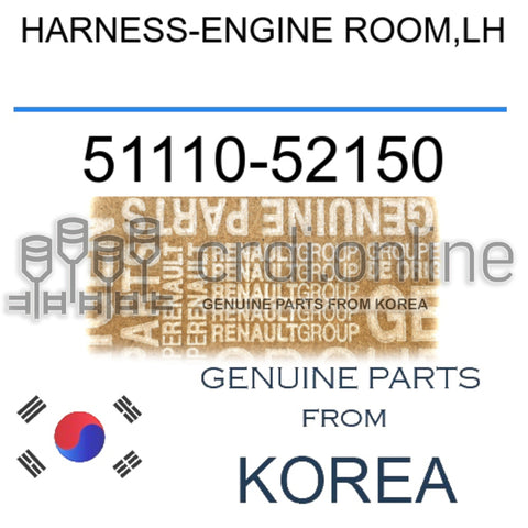 HARNESS-ENGINE ROOM,LH [ORIGINAL] 51110-52150 5111052150 51110 52150
