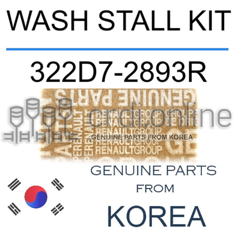 WASH STALL KIT [ORIGINAL] 322D7-2893R 322D72893R 322D7 2893R
