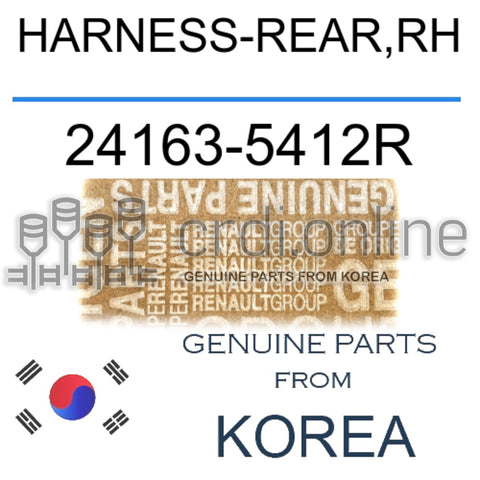 HARNESS-REAR,RH [ORIGINAL] 24163-5412R 241635412R 24163 5412R