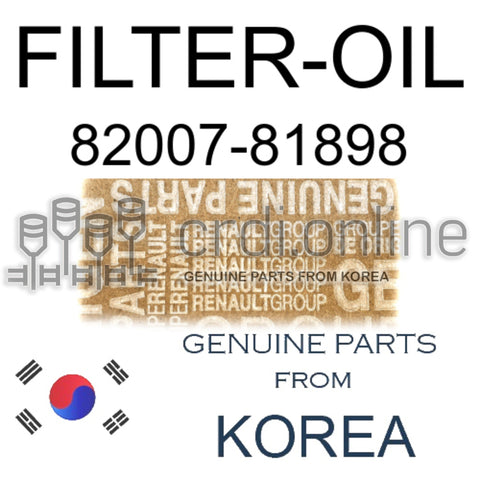 FILTER-OIL [ORIGINAL] 82007-81898 8200781898 82007 81898