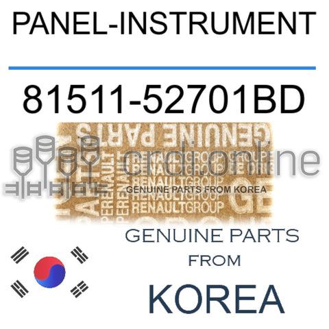 PANEL-INSTRUMENT [ORIGINAL] 81511-52701BD 8151152701BD 81511 52701BD