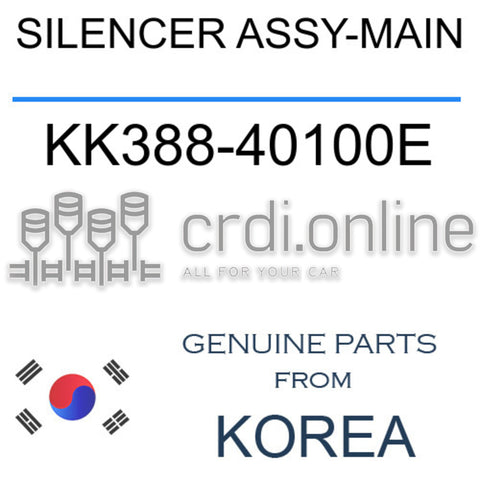 SILENCER ASSY-MAIN KK388-40100E KK38840100E KK388 40100E