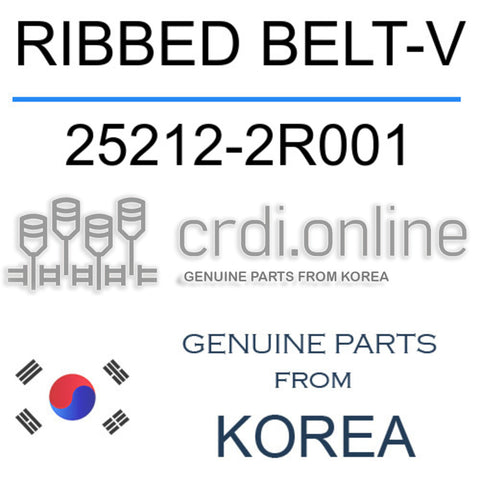 [ORIGINAL] RIBBED BELT-V 25212-2R001 252122R001 25212 2R001