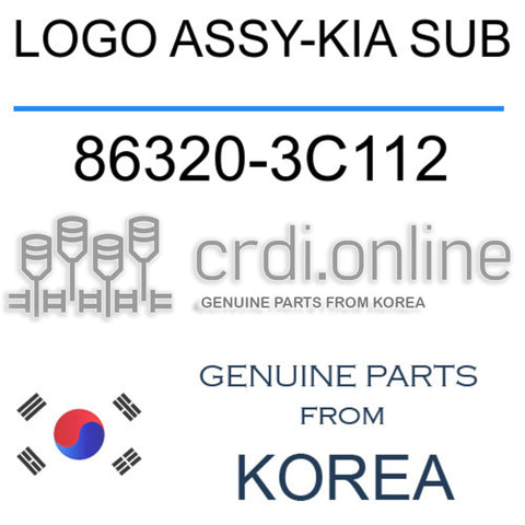 LOGO ASSY-KIA SUB 86320-3C112 863203C112 86320 3C112