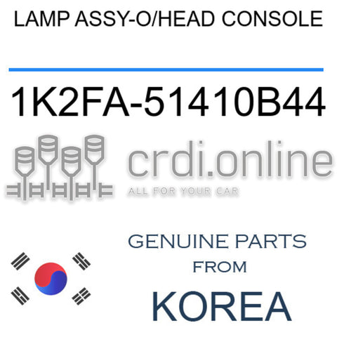 LAMP ASSY-O/HEAD CONSOLE [ORIGINAL] 1K2FA-51410B44 1K2FA51410B44 1K2FA 51410B44