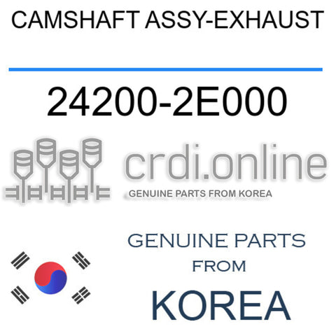 CAMSHAFT ASSY-EXHAUST [ORIGINAL] 24200-2E000 242002E000 24200 2E000