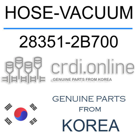 HOSE-VACUUM [ORIGINAL] 28351-2B700 283512B700 28351 2B700
