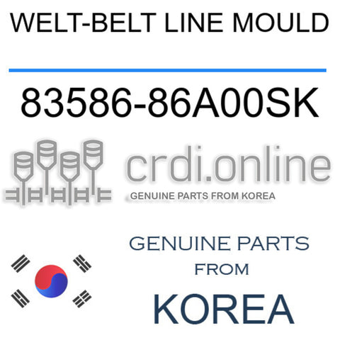 WELT-BELT LINE MOULD 83586-86A00SK 8358686A00SK 83586 86A00SK