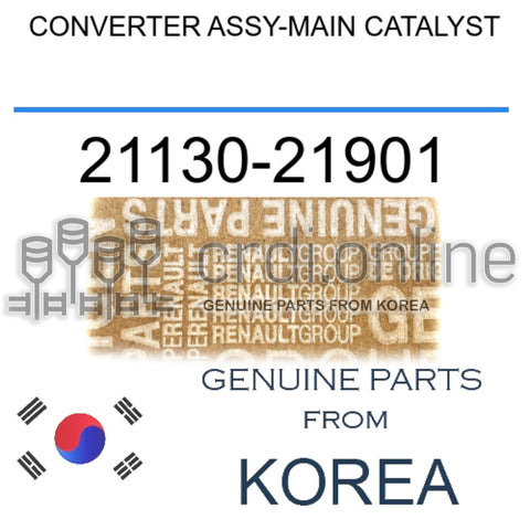 CONVERTER ASSY-MAIN CATALYST [ORIGINAL] 21130-21901 2113021901 21130 21901