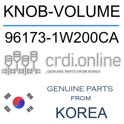 KNOB-VOLUME 96173-1W200CA 961731W200CA 96173 1W200CA