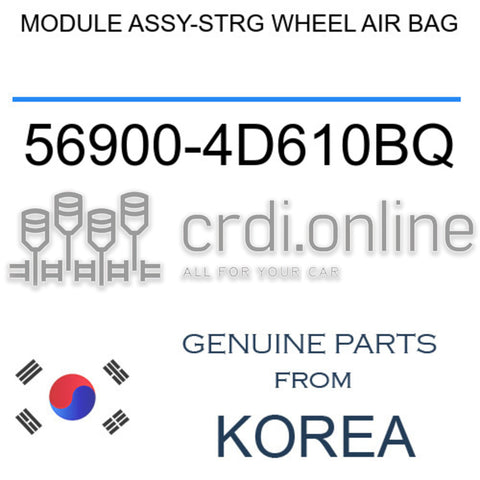 MODULE ASSY-STRG WHEEL AIR BAG [ORIGINAL] 56900-4D610BQ 569004D610BQ 56900 4D610BQ