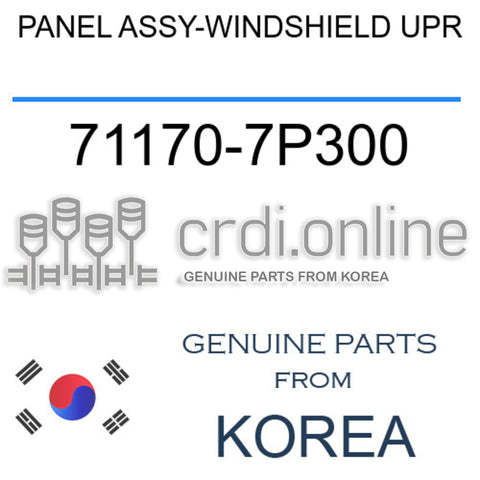 PANEL ASSY-WINDSHIELD UPR [ORIGINAL] 71170-7P300 711707P300 71170 7P300