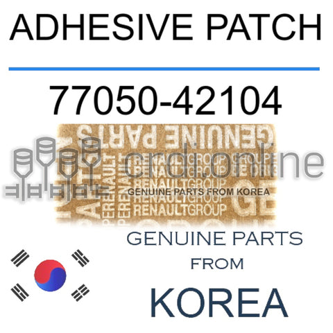 ADHESIVE PATCH [ORIGINAL] 77050-42104 7705042104 77050 42104