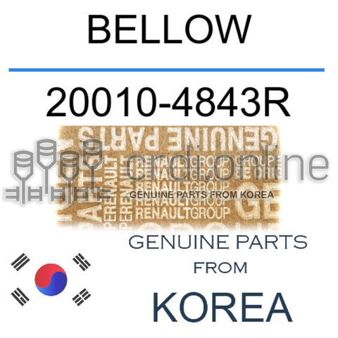 BELLOW [ORIGINAL] 20010-4843R 200104843R 20010 4843R