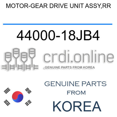 MOTOR-GEAR DRIVE UNIT ASSY,RR [ORIGINAL] 44000-18JB4 4400018JB4 44000 18JB4