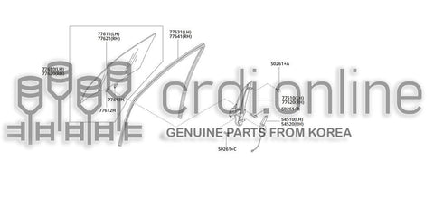 MOTOR ASSY-DOOR REGULATORLH 54510-51010 5451051010 54510 51010