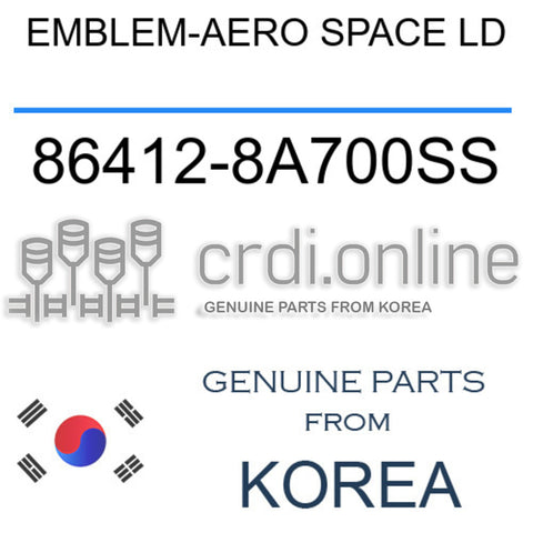 EMBLEM-AERO SPACE LD 86412-8A700SS 864128A700SS 86412 8A700SS