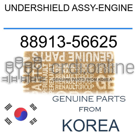 UNDERSHIELD ASSY-ENGINE [ORIGINAL] 88913-56625 8891356625 88913 56625
