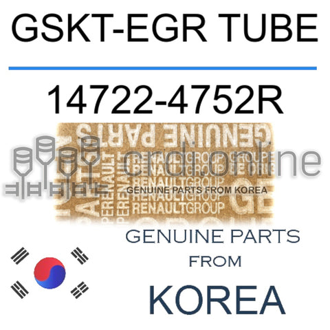 GSKT-EGR TUBE [ORIGINAL] 14722-4752R 147224752R 14722 4752R