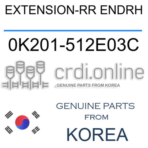 EXTENSION-RR ENDRH 0K201-512E03C 0K201512E03C 0K201 512E03C