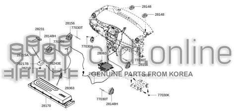 SPEAKER-TWEETER 28148-0008R 281480008R 28148 0008R