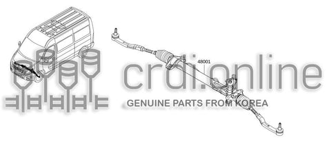 GEAR & LINKAGE ASSY-STEERING 49001-9236R 490019236R 49001 9236R