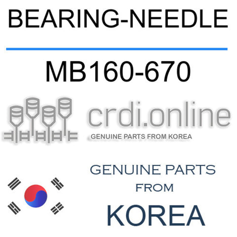 BEARING-NEEDLE MB160-670 MB160670 MB160 670