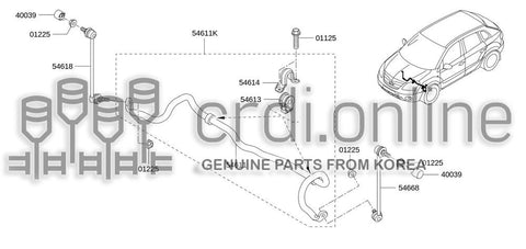 BUSH-STABILIZER 54613-JG03A 54613JG03A 54613 JG03A