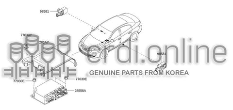 DETECTOR-AIR BAG 28558-1676R 285581676R 28558 1676R
