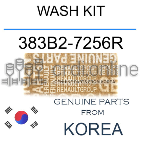 WASH KIT [ORIGINAL] 383B2-7256R 383B27256R 383B2 7256R