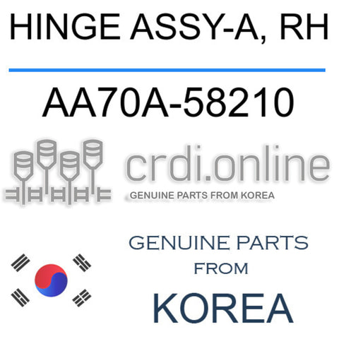 HINGE ASSY-A, RH AA70A-58210 AA70A58210 AA70A 58210