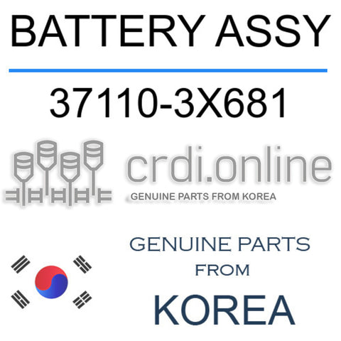 BATTERY ASSY [ORIGINAL] 37110-3X681 371103X681 37110 3X681