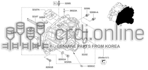 SEAL-OILDIFFERENTIAL 38342-8H500 383428H500 38342 8H500
