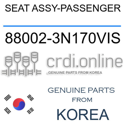 SEAT ASSY-PASSENGER [ORIGINAL] 88002-3N170VIS 880023N170VIS 88002 3N170VIS