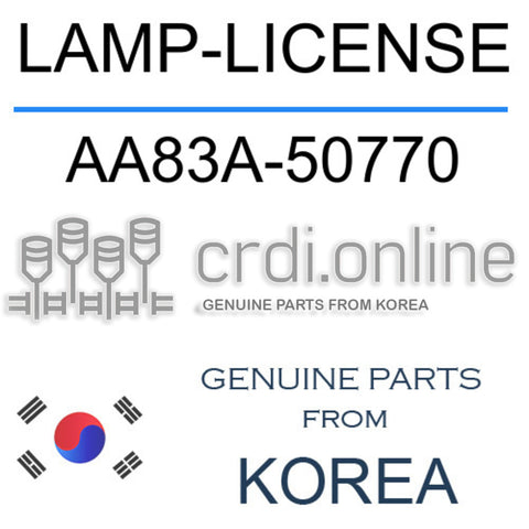 LAMP-LICENSE AA83A-50770 AA83A50770 AA83A 50770