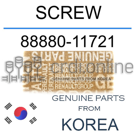 SCREW [ORIGINAL] 88880-11721 8888011721 88880 11721