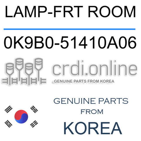 LAMP-FRT ROOM [ORIGINAL] 0K9B0-51410A06 0K9B051410A06 0K9B0 51410A06