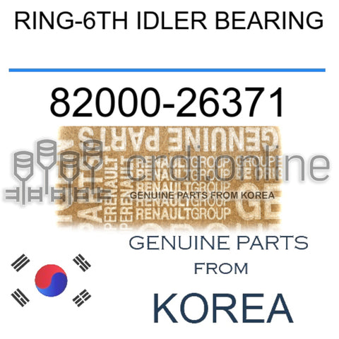 RING-6TH IDLER BEARING [ORIGINAL] 82000-26371 8200026371 82000 26371