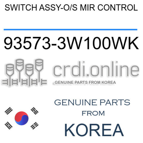 SWITCH ASSY-O/S MIR CONTROL [ORIGINAL] 93573-3W100WK 935733W100WK 93573 3W100WK