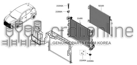 RADIATOR COMPLETE 21410-6666R 214106666R 21410 6666R